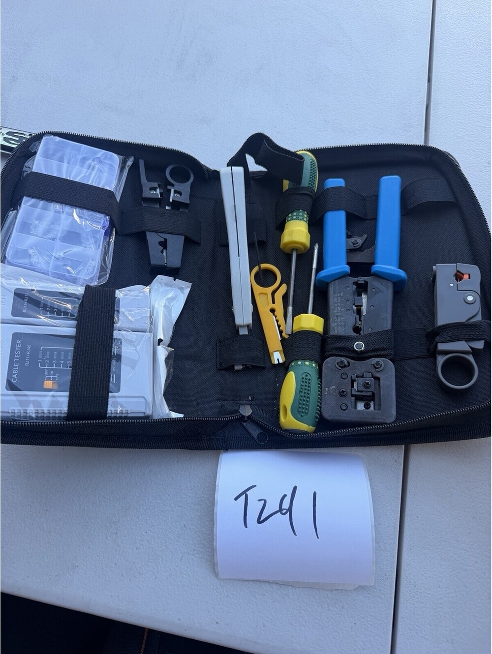 Network Cable Tester Crimping Tool Kit RJ45 RJ11 Ethernet Repair Tool Set